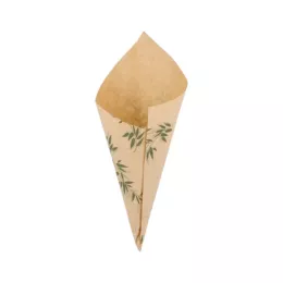 Cone papier ingraissable Kraft 70g 16x20cm